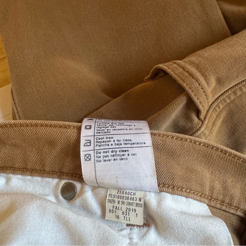 Carhartt Straight Fit Brown Work‎ Pants - Picture 8 of 9